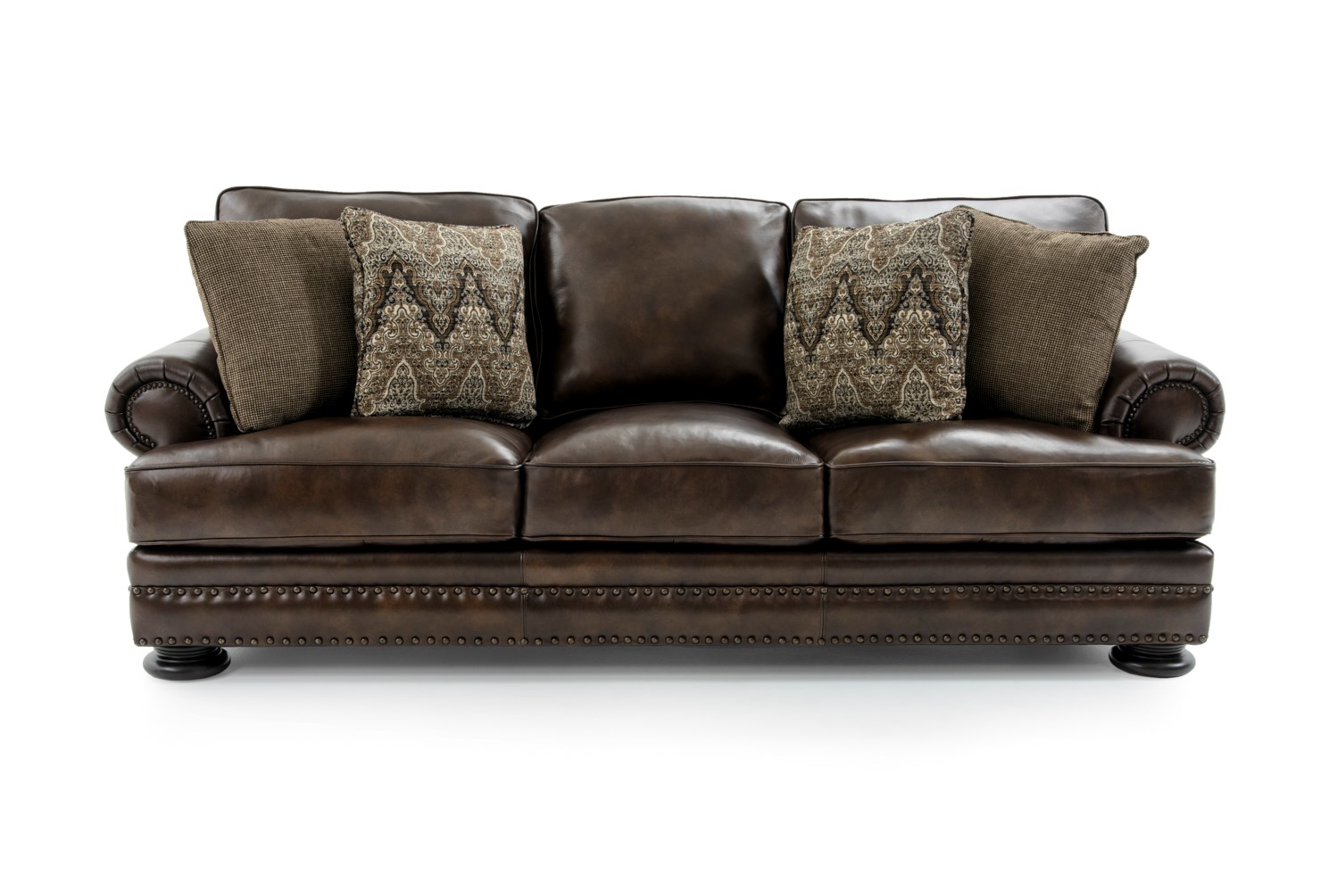 Bernhardt leather sale loveseat